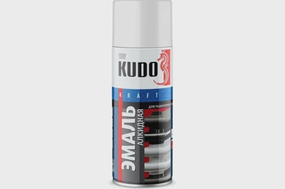Эмаль KUDO для радиаторов отопления KU-5101 глянцевая белая