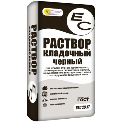 ЕС Раствор кладочный 25 кг Черный