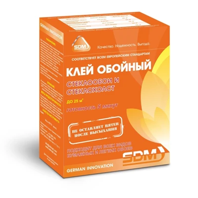 Клей обойный SDM для стеклообоев и стеклохолстов, 200 г, 0,2 кг