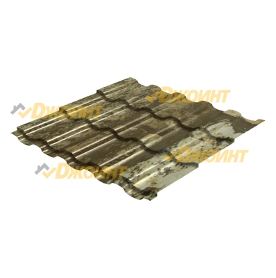 Металлочерепица ЭЛЛАДА 0,5 Printech Fine Stone (Светлый камень)