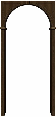 Арка ПВХ Браво Dark Barnwood 230x70-150x40