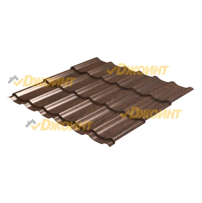Металлочерепица Супермонтеррей 24 0,5 Printech Antique Oak (Античный дуб)