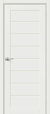 Дверь межкомнатная полотно Браво-22 эмалит White Matt 2000x800 мм