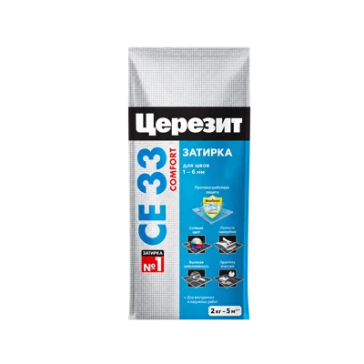 CERESIT ПЛИТКИ Затирка для СЕ 33 Comfort No55 Светло-коричневый, 2 кг