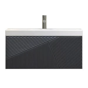 Тумба VELVEX EDGE 80 подвесная графит без чаши tp.EDG.9696.80.1Y