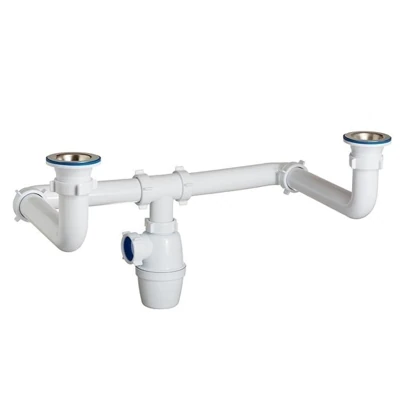 Сифон для мойки ORIO 1 1/2 двойной К-4309