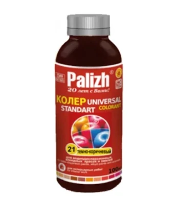 Паста колеровочная Palizh №21 темно-коричневый, 0,1 л