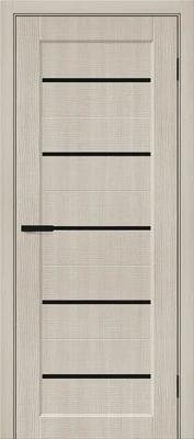 Дверь межкомнатная полотно Мода-22 Black Shine эко шпон Cream Melinga 2000x900 мм