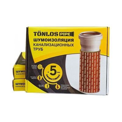 Универсальный комплект для шумоизоляции канализационных труб TONLOS Pipe