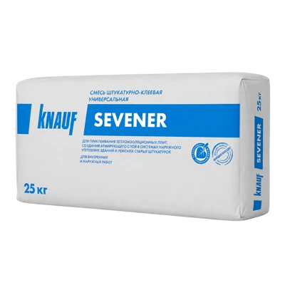 KNAUF СЕВЕНЕР Штукатурка цементная клеевая смесь 25 кг