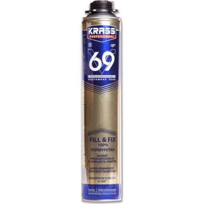 Пена монтажная Krass Professional V69 пистолетная 0,89 л