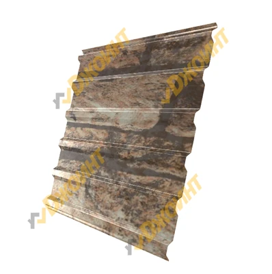Профнастил МП-20 0,5 Printech Fine Stone 3D (Светлый камень 3D)