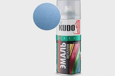 Эмаль металлик KUDO SILVER GRAIN FINISH ультрамарин, 520 мл