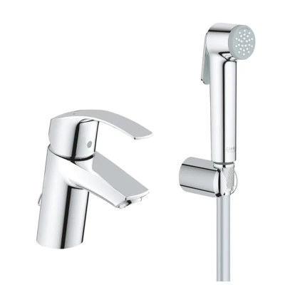 Смеситель для умывальника GROHE EUROSMART 3/8 с гигиеническим душем 23124002