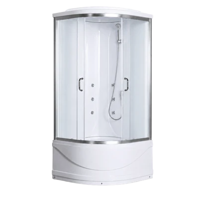 Душевая кабина AOCLEAR 90/210 AKL-1335 (ванна с парогенератором, гидромассаж, матовая, хромированная, акриловая)