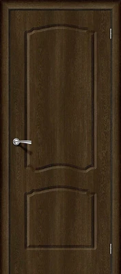 Дверь межкомнатная полотно Альфа-1 винил Dark Barnwood 2000x600 мм