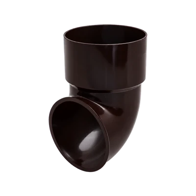 Сливное колено круглое D80 FINEBER RAL 8017 коричневое
