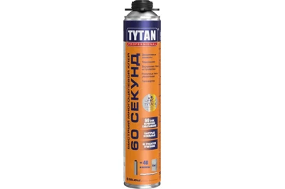 Пено-клей быстрый 60 секунд TYTAN Professional GUN, 0,88 кг