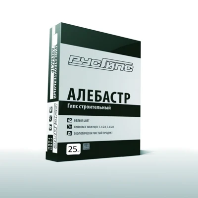РУСГИПС ГИПС СТРОИТЕЛЬНЫЙ 25 кг