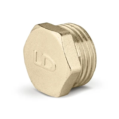 Заглушка LD 1/2" наружная резьба латунь