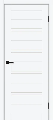 Дверь межкомнатная полотно Браво-28 пэт White Silk 2000x600 мм