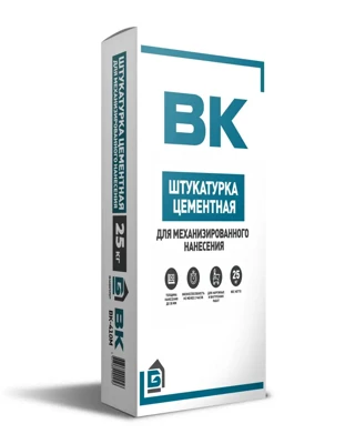 Штукатурка цементная ВК-410 М машинная, 25 кг