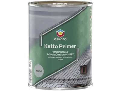 Краска антикоррозийная грунтовочная для металлических крыш Eskaro Katto Primer 0,9 л