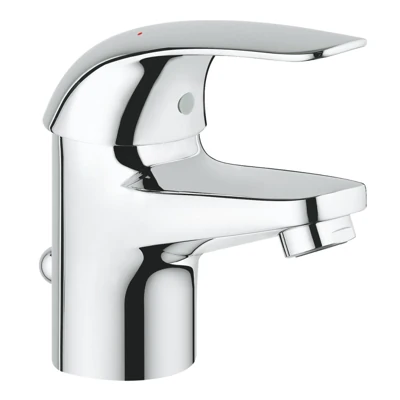 Смеситель для умывальника GROHE EUROECO донный клапан 3/8 23262000