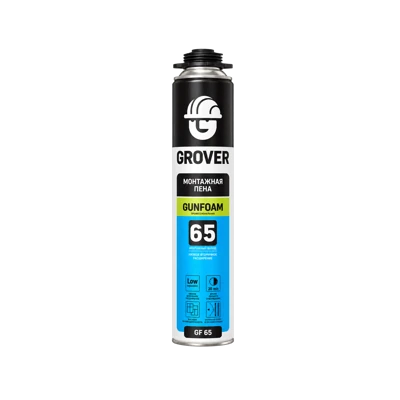 Пена монтажная профессиональная GROVER GF65 ST всесезонная 0,87 л