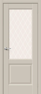 Дверь межкомнатная полотно Неоклассик-33 пэт Cream Silk 2000x900 мм White Crystal