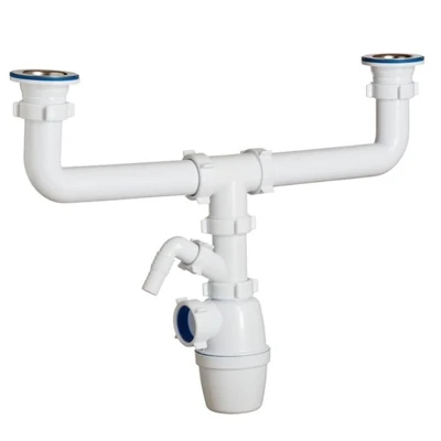 Сифон для мойки ORIO 1 1/2 двойной К-4059