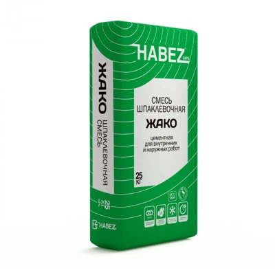 HABEZ ЖАКО Шпатлевка цементная, 25 кг