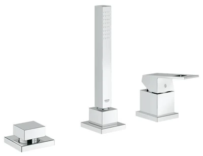 Смеситель для ванны GROHE EUROCUBE набортный, без излива, на 3 отверстия 19966000