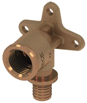 Уголок с настенным креплением 25 х 3/4'' бронза TECEflex