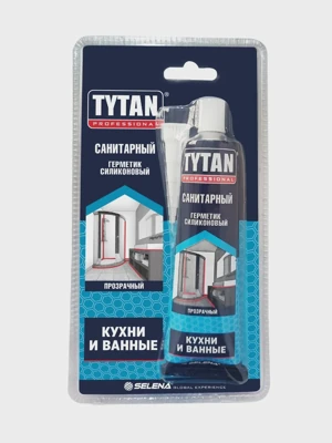 Силиконовый санитарный герметик TYTAN PROFESSIONAL прозрачный, 85 мл