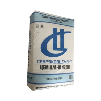 Цемент Портландцемент М500 Д20 ЦЕМ II/А-Ш 42,5Н Себряков 50 кг