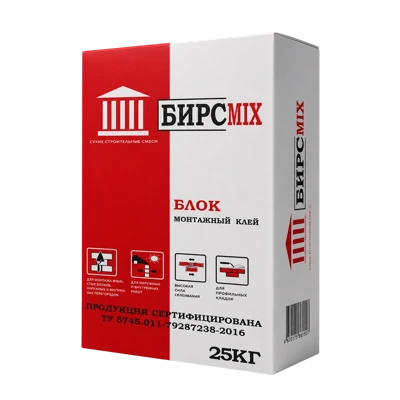 БИРСMIX БЛОК Клей монтажный 25 кг