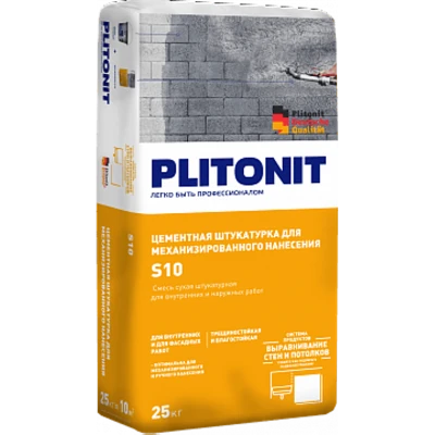 PLITONIT S10 Цементная штукатурка, 25 кг