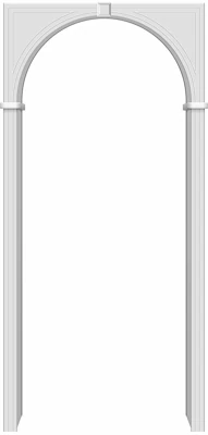 Арка ПВХ Браво П-23 (Белый) 230x70-150x40