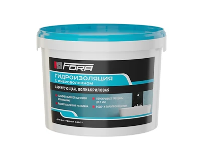 Гидроизоляция Fora с фиброволокном 5 кг