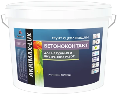 Грунт-бетоноконтакт сцепляющий Akrimax Lux, 6 кг