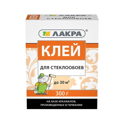 Клей Лакра для стеклообоев, 300 г, 0,3 кг