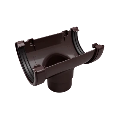 Воронка желоба круглая FINEBER 142*137 RAL 8017 коричневая