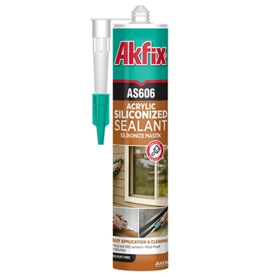 Герметик силиконакриловый Akfix AS606 310 мл белый