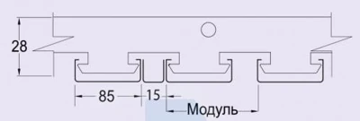 Рейка Албес AN85A А903 rus ЭКОНОМ белый матовый 85 мм - длина 4 м