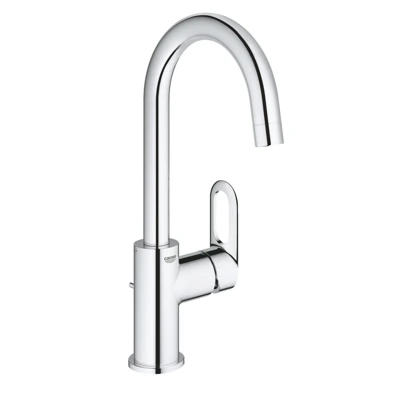 Смеситель для умывальника GROHE BAULOOP донный клапан 3/8 23763000