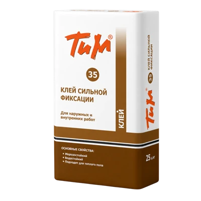 ТИМ №35 Клей плиточный цементный высокой фиксации 25 кг