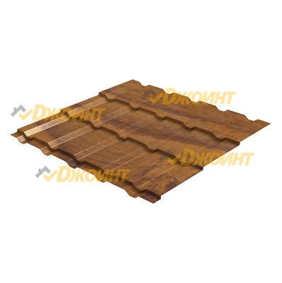 Металлочерепица Каскад 0,5 Printech Wood 3D (3D Дерево)