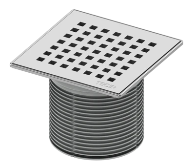 Декоративная решетка quadratum 150 мм с монтажным элементом TECEdrainpoint S
