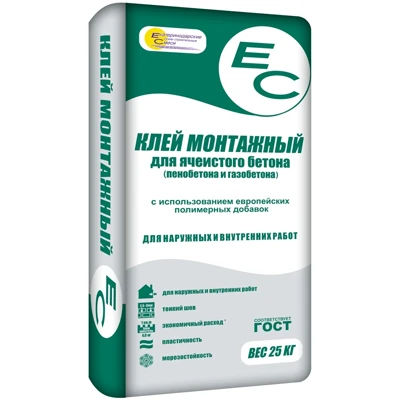 Клей монтажный ЕС Екатеринодарские Смеси 25 кг